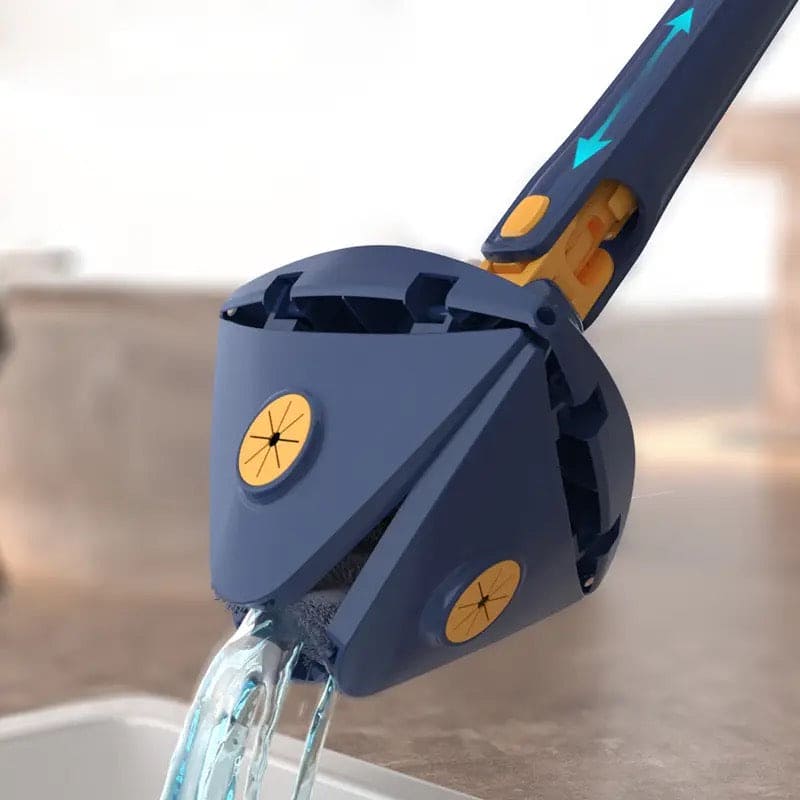 Triangle Extendable Cleaning Mop, 360° Rotatable Squeeze Mop, Multipurpose Cleaning Brush, Floor Window Cleaning Squeegee Mop, Mop Cleaner for Kitchen Toilet, Automatic Wringer Mop, Adjustable Telescopic Mop Triangle Extendable Cleaning Mop, 360° Rotatable Squeeze Mop, Multipurpose Cleaning Brush, Floor Window Cleaning Squeegee Mop, Mop Cleaner for Kitchen Toilet, Automatic Wringer Mop, Adjustable Telescopic Mop